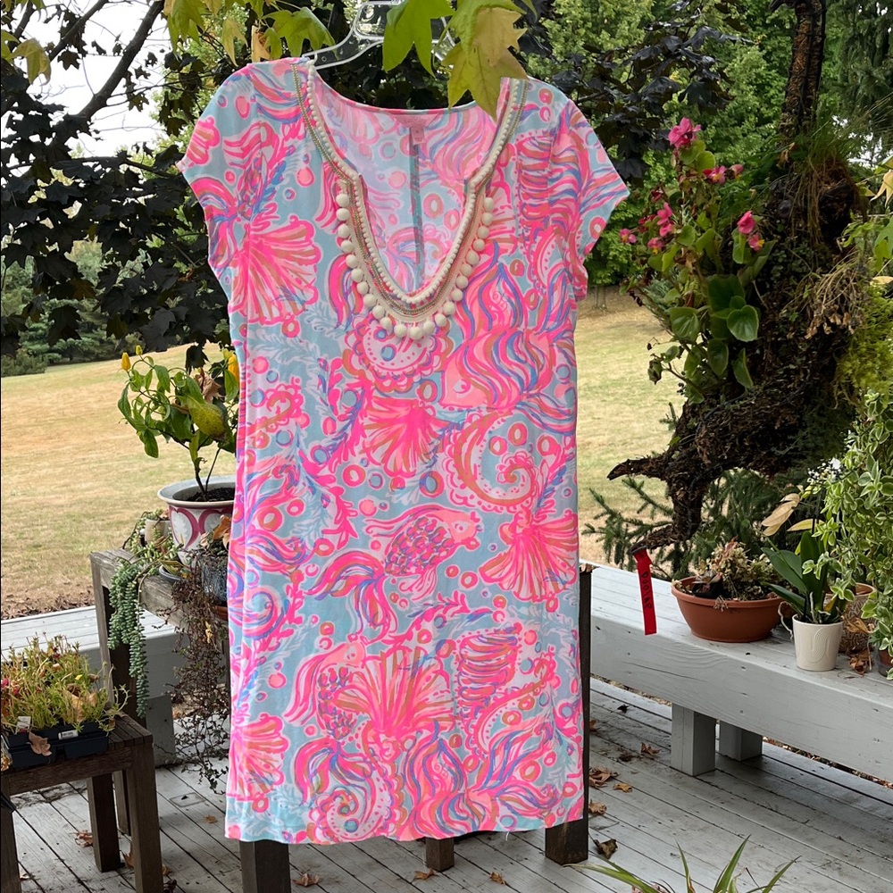 Lilly Pulitzer Harper Shift Dress Too Much Bubbly size xl BNWOT